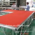aluminum outdoor stage with wooden board